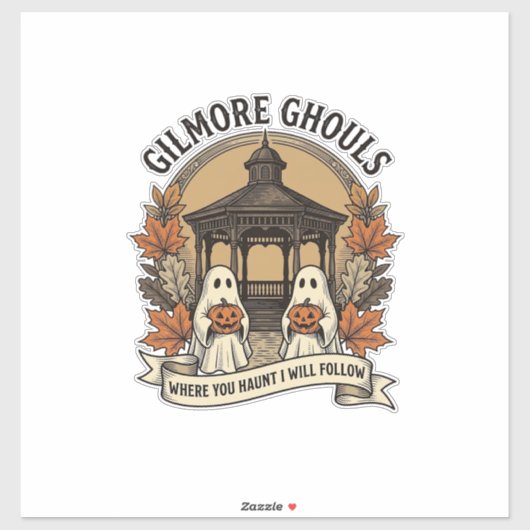 Gilmore Geesten Oude Halloween Geest Sticker (Vel)