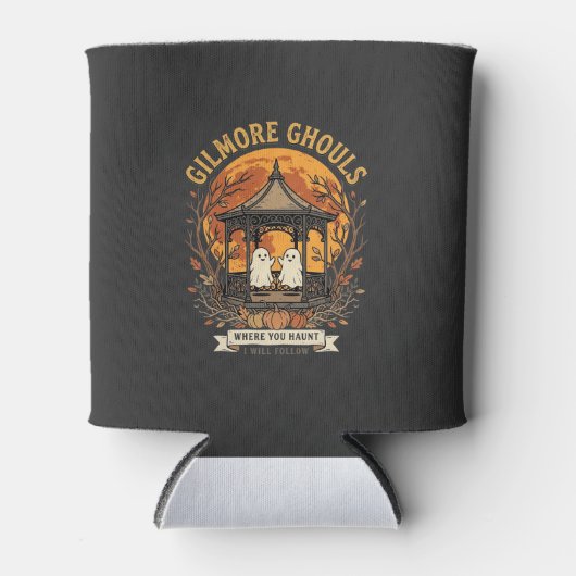 Gilmore Ghouls Halloween Ghost Gazebo Design_1 Blikjeskoeler (Voorkant)