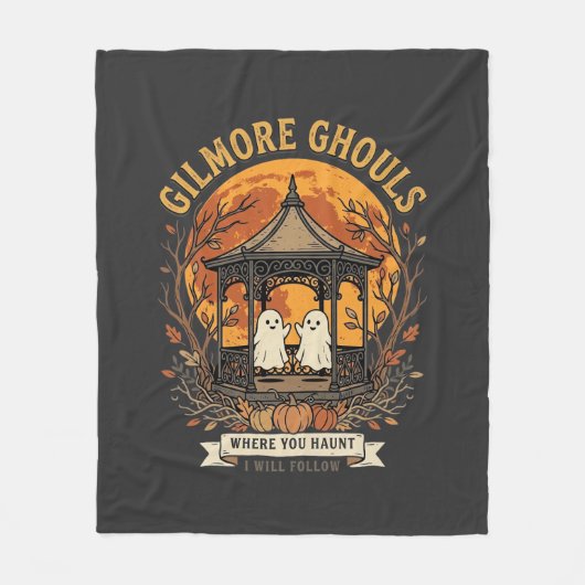 Gilmore Ghouls Halloween Ghost Gazebo Design_1 Fleece Deken (Voorkant)