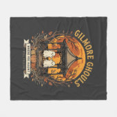 Gilmore Ghouls Halloween Ghost Gazebo Design_1 Fleece Deken (Voorkant (Horizontaal))