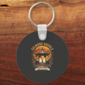 Gilmore Ghouls Halloween Ghost Gazebo Design_1 Sleutelhanger (Voorkant)