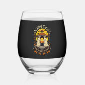 Gilmore Ghouls Halloween Ghost Wijnglas Zonder Voet (Voorkant)