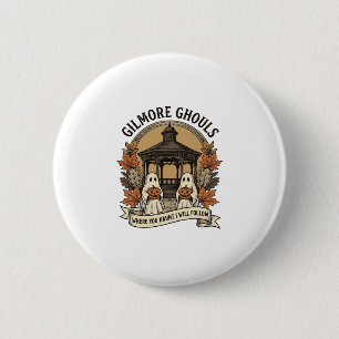Gilmore Ghouls Vintage Halloween Geest Ronde Button 5,7 Cm