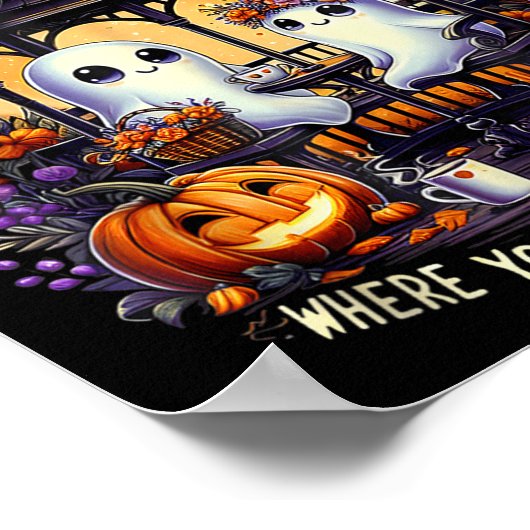 Gilmore Ghouls Where You Haunt I Will Follow Hallo Poster (Hoek)