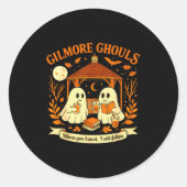 Gilmore Ghouls Where You Haunt I Will Follow Hallo Ronde Sticker (Voorkant)