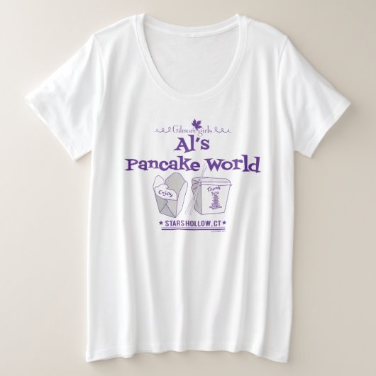 Gilmore Girls | Al's Pancake World Grote Maat T-shirt (Design voorkant)