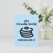 Gilmore Girls | Al's Pancake World Logo Briefkaart (Staand voorkant)