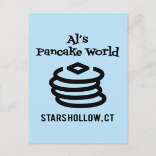 Gilmore Girls   Al's Pancake World Logo Briefkaart