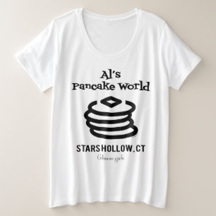 Gilmore Girls Al's Pancake World Logo Grote Maat T-shirt