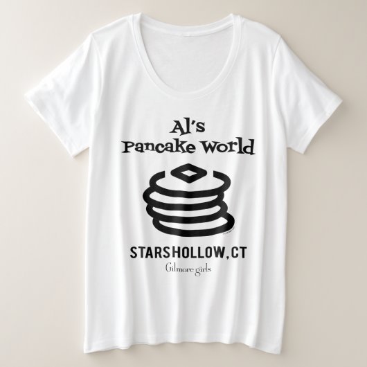 Gilmore Girls | Al's Pancake World Logo Grote Maat T-shirt (Design voorkant)