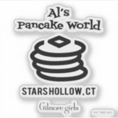 Gilmore Girls | Al's Pancake World Logo Sticker (Voorkant)