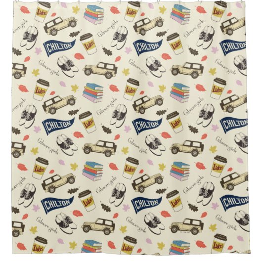 Gilmore Girls Chilton Fall Pattern Douchegordijn (Voorkant)