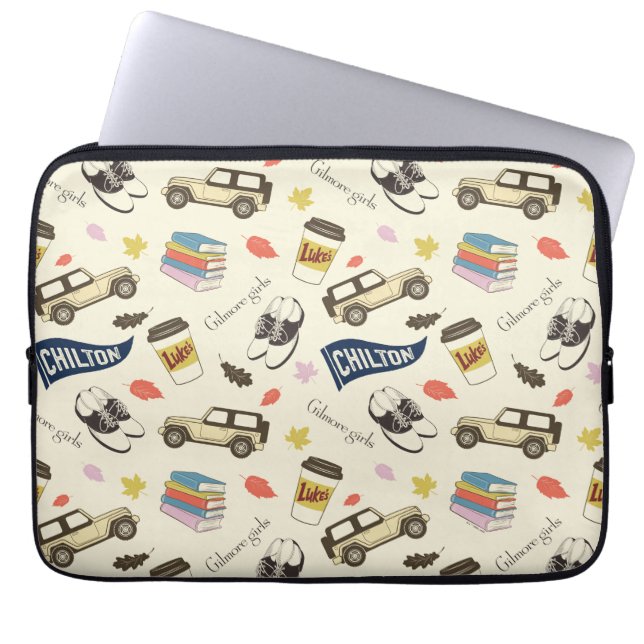 Gilmore Girls Chilton Fall Pattern Laptop Sleeve (Voorkant)