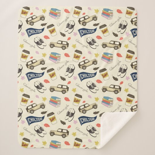 Gilmore Girls Chilton Fall Pattern Sherpa Deken (Voorkant)