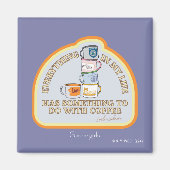 Gilmore Girls | Coffee Quote Graphic Magneet (Voorkant)