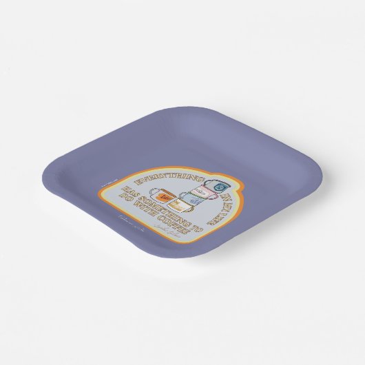 Gilmore Girls | Coffee Quote Graphic Papieren Bordje (Gebogen)