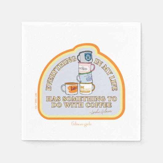 Gilmore Girls | Coffee Quote Graphic Servet (Voorkant)