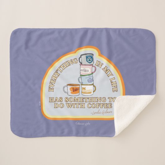 Gilmore Girls | Coffee Quote Graphic Sherpa Deken (Voorkant (horizontaal))