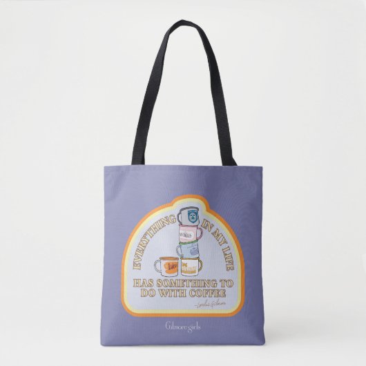 Gilmore Girls | Coffee Quote Graphic Tote Bag (Voorkant)