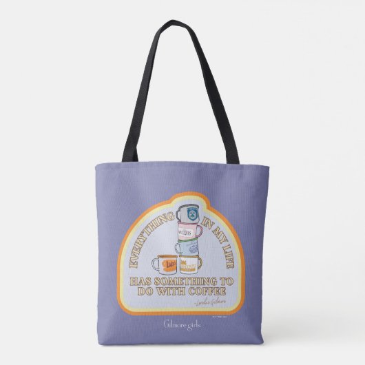 Gilmore Girls | Coffee Quote Graphic Tote Bag (Achterkant)