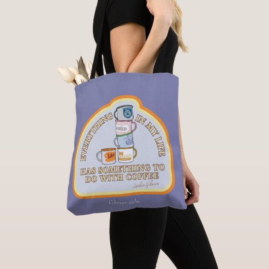 Gilmore Girls | Coffee Quote Graphic Tote Bag (Dichtbij)