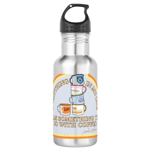 Gilmore Girls | Coffee Quote Graphic Waterfles (Voorkant)