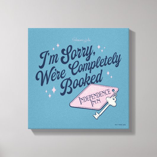 Gilmore Girls Completely Booked Design Canvas Afdruk (Voorkant)