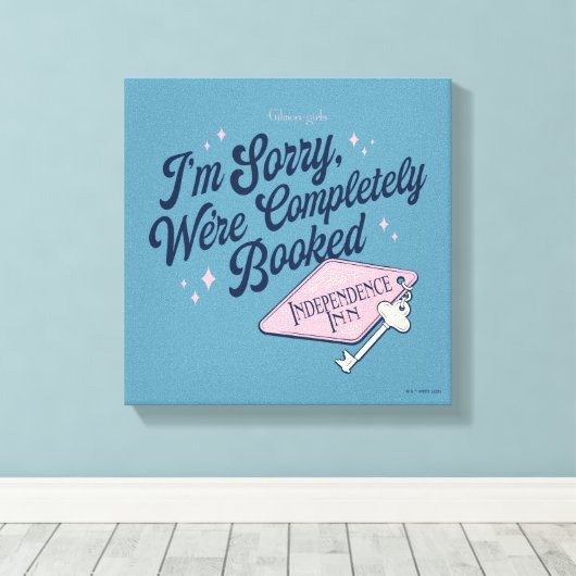Gilmore Girls Completely Booked Design Canvas Afdruk (Insitu (Houten vloer))