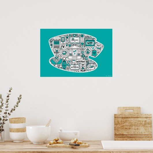 Gilmore Girls Doodle Art Poster (Keuken)