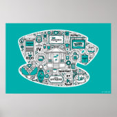 Gilmore Girls Doodle Art Poster (Voorkant)