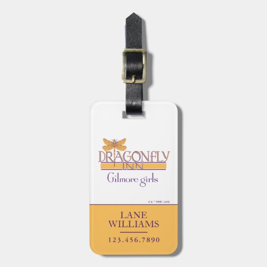Gilmore Girls | Dragonfly Inn Logo Bagagelabel (Voorkant verticaal)