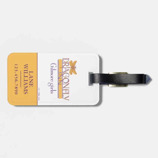 Gilmore Girls | Dragonfly Inn Logo Bagagelabel (Achterkant horizontaal)