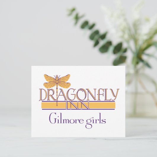 Gilmore Girls | Dragonfly Inn Logo Briefkaart (Staand voorkant)
