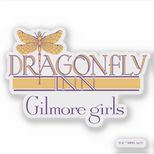 Gilmore Girls | Dragonfly Inn Logo Sticker (Voorkant)