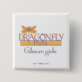 Gilmore Girls | Dragonfly Inn Logo Vierkante Button 5,1 Cm (Voorkant)