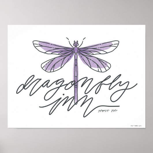 Gilmore Girls | Dragonfly Inn Script Poster (Voorkant)