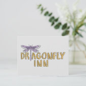 Gilmore Girls | Dragonfly Inn Waterverf Logo Briefkaart (Staand voorkant)