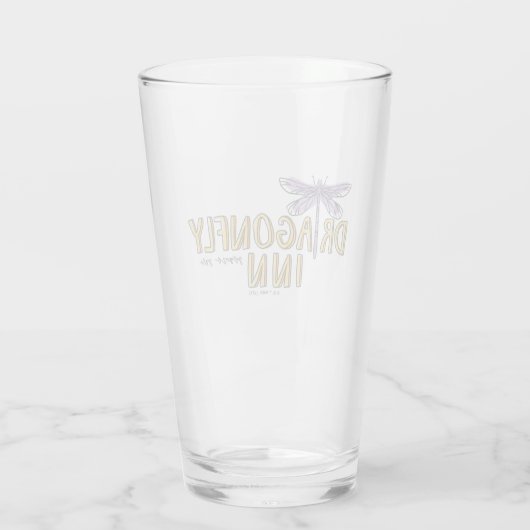 Gilmore Girls | Dragonfly Inn Waterverf Logo Glas (Achterkant)
