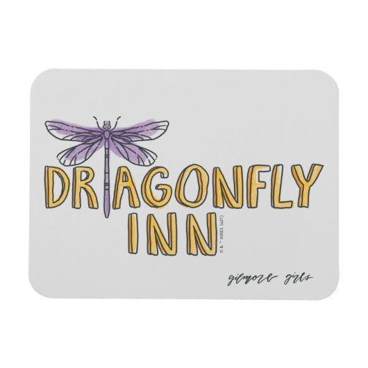 Gilmore Girls | Dragonfly Inn Waterverf Logo Magneet (Horizontaal)