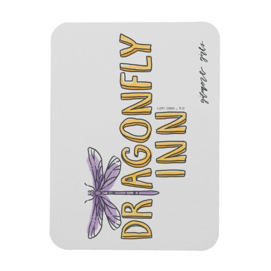 Gilmore Girls | Dragonfly Inn Waterverf Logo Magneet (Verticaal)