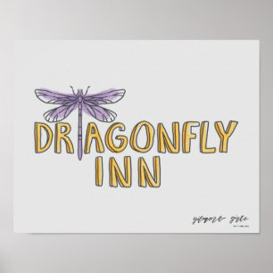 Gilmore Girls   Dragonfly Inn Waterverf Logo Poster