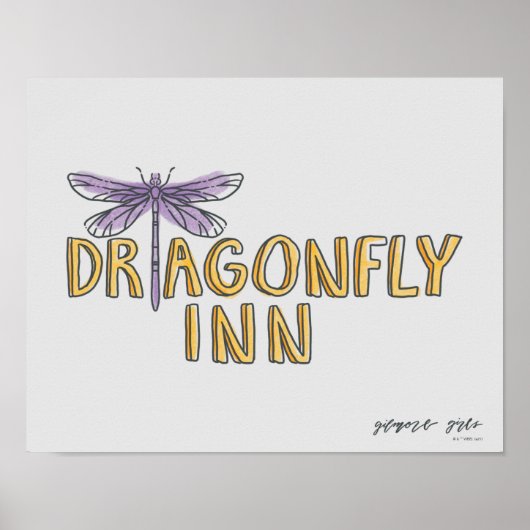 Gilmore Girls | Dragonfly Inn Waterverf Logo Poster (Voorkant)