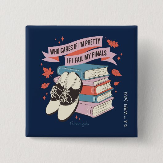 Gilmore Girls Eindexamen Citatontwerp Vierkante Button 5,1 Cm (Voorkant)