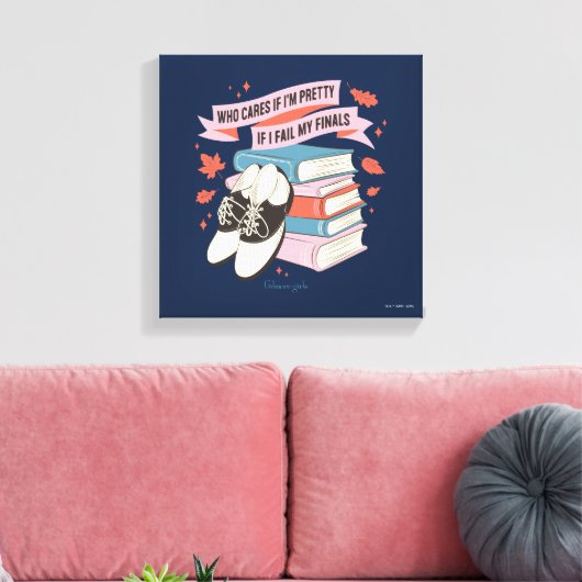 Gilmore Girls Finals Quote Design Canvas Afdruk (Insitu (Woonkamer))