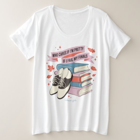 Gilmore Girls Finals Quote Design Grote Maat T-shirt (Design voorkant)