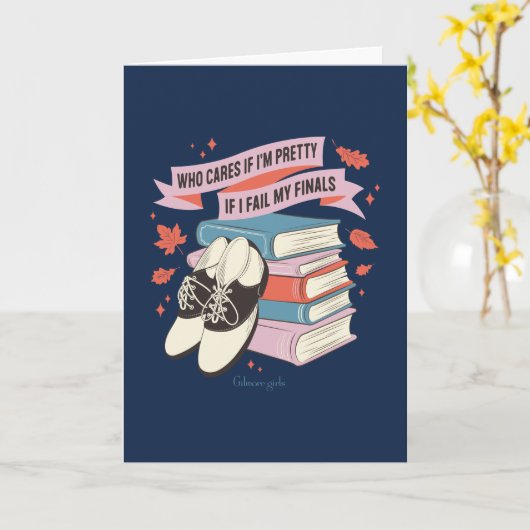 Gilmore Girls Finals Quote Design Kaart (Gele Bloem)