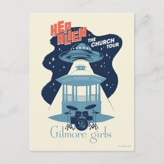 Gilmore Girls Hep Alien Church Tour Briefkaart (Voorkant)