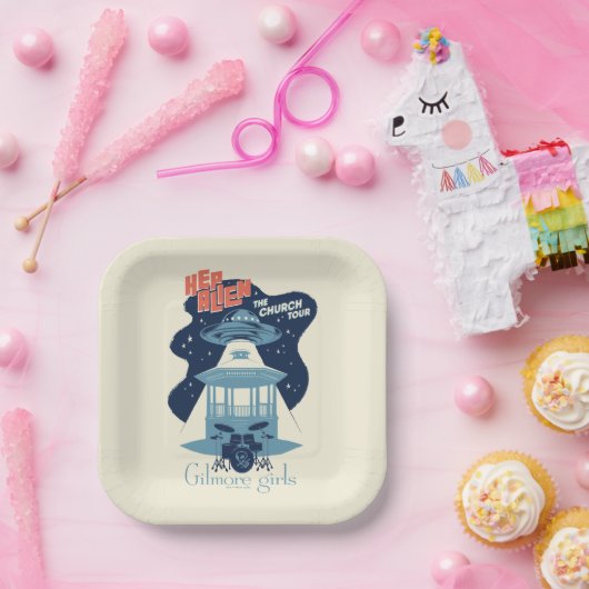Gilmore Girls Hep Alien Church Tour Papieren Bordje (Feest)