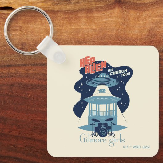 Gilmore Girls Hep Alien Church Tour Sleutelhanger (Voorkant)