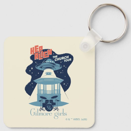 Gilmore Girls Hep Alien Church Tour Sleutelhanger (Achterkant)